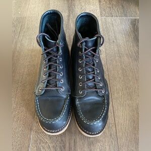 RED WING Shoes Moc Toe Boots women’s 6.5 Black